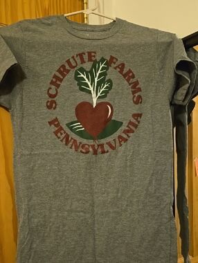 Woman's Gray Schrute Farms Pennsylvania Graphic Tee THE OFFICE